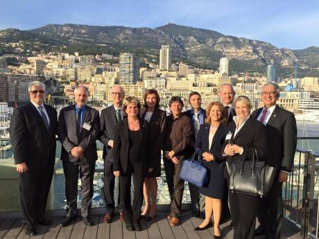 Ambassador Maguey Maccario-Doyle leads the Consular Corps of Monaco in the US and Canada on a tour of Monaco's Scientific facilities, including the IAEA.