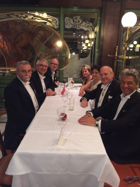 Gathering after the opera has become a tradition